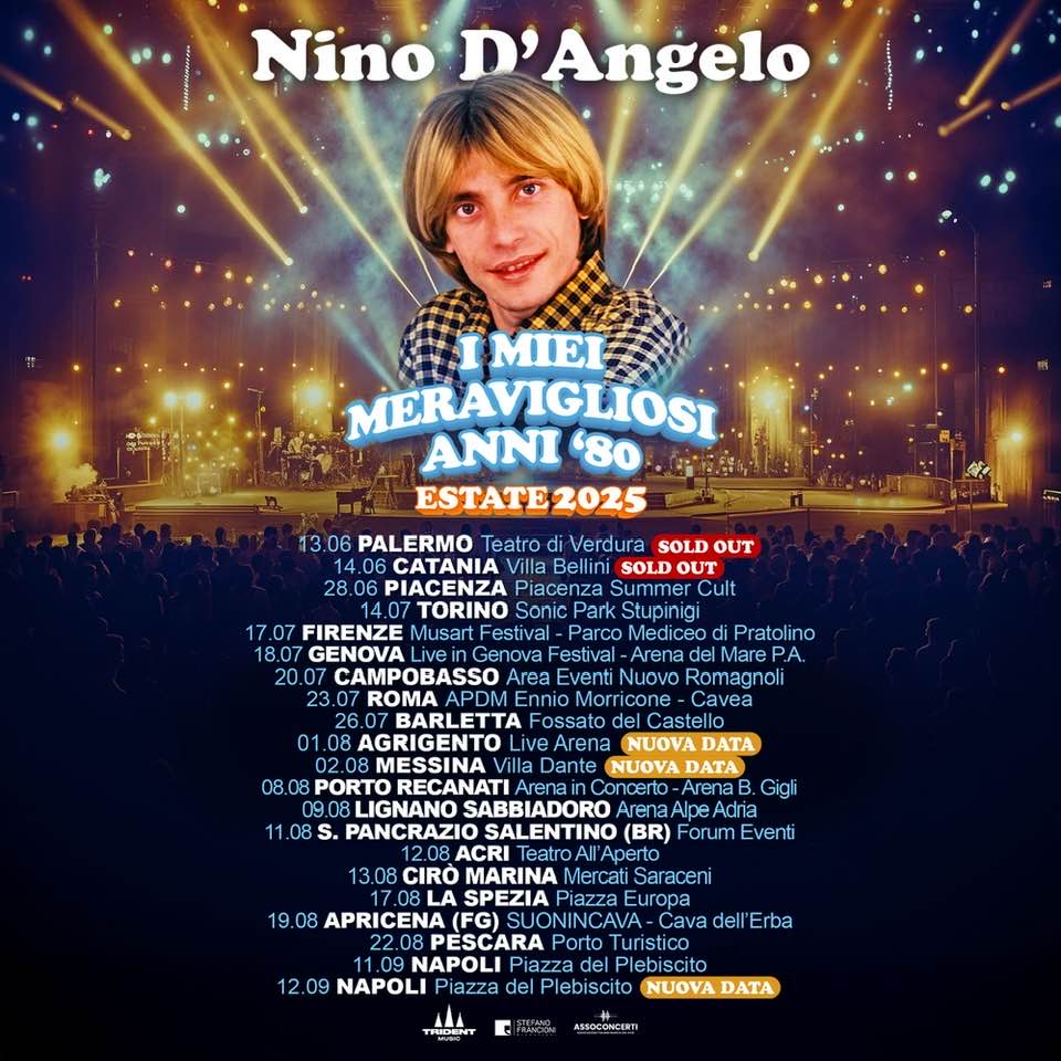 Nino D'Angelo I Miei Meravigliosi Anni '80 Poster del Tour 2025
